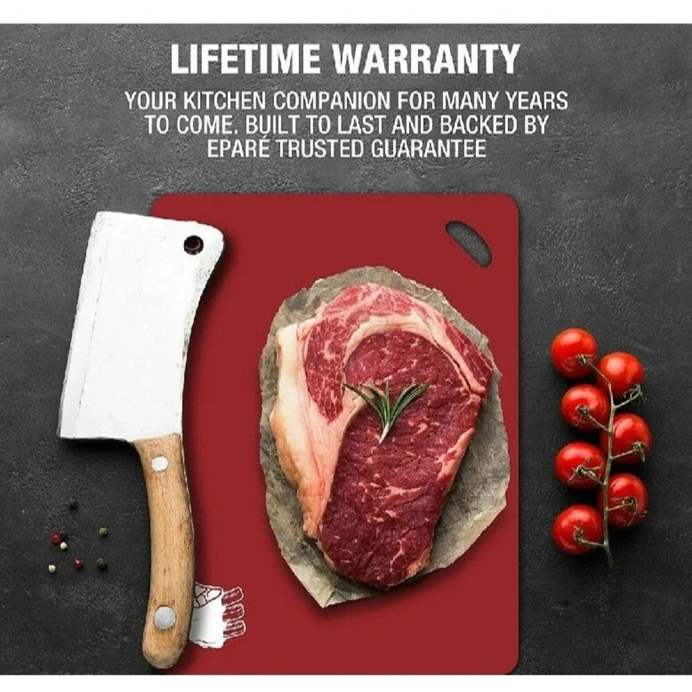 Plastic Cutting Board Mat Set – Large Flexible Chopping Boards – Kitchen Mats